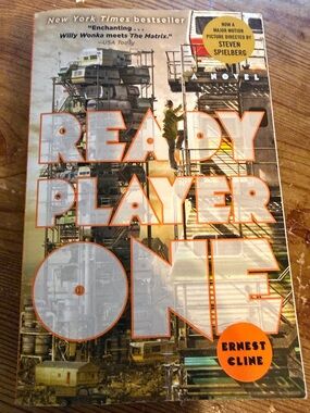 Ready Player One Paperback - Orange and White Cover (book)